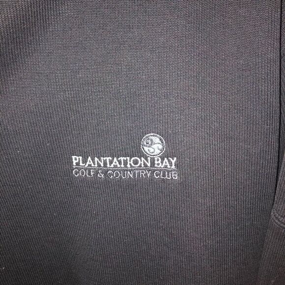 Cutter & Buck Size Large (L) Black 1/4 Zip Plantation Bay Golf & Country Club Pu - Picture 6 of 6